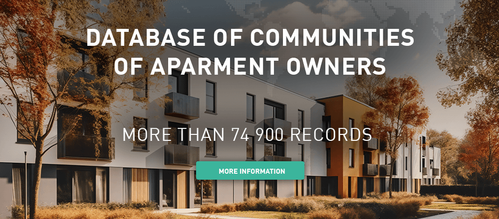 Database of communities of apartment owners
